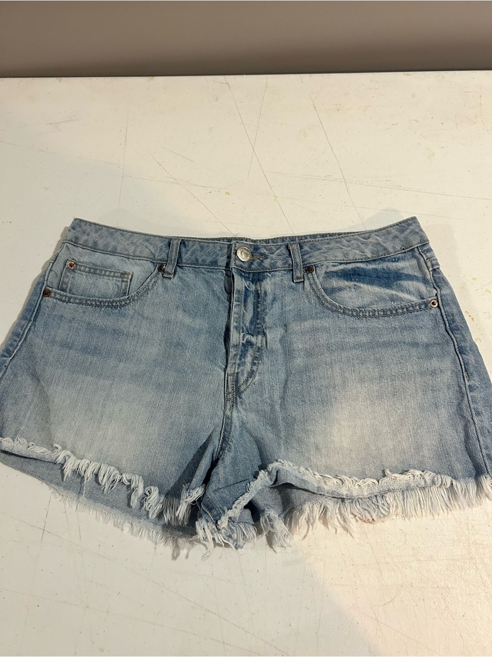 Forever 21 Light Blue Denim Cutoff Shorts